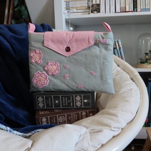 Pochette à livre grand format - fleurs de cerisier