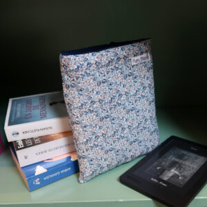 Pochette pour liseuse 6" - Fleurs bleues