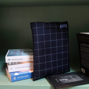 Pochette pour liseuse 7" - Carreaux bleus